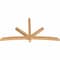 Ekena Millwork Alberta Smooth Timber Gable Bracket, Western Red Cedar, 84"W x 45"H x 3 1/2"D x 3 1/2"F, 13/12 Pitch GBW084X45X0404ALB00SWR - alternate 2